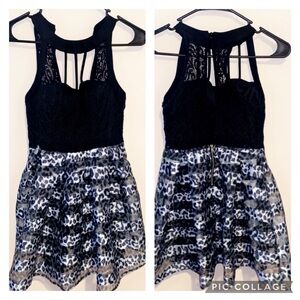 Cute Black & White Leopard Dress